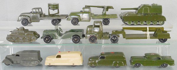 10 TOOTSIETOY MILITARY VEHICLES (1 of 1)