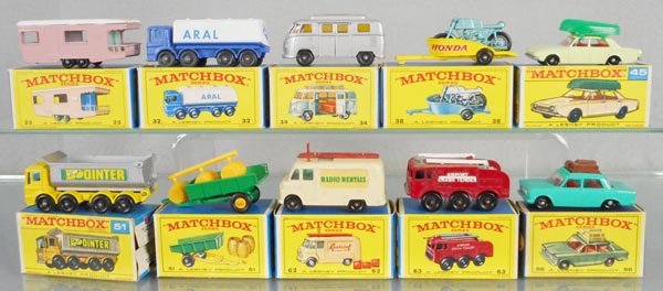 10 MATCHBOX VEHICLES (1 of 1)