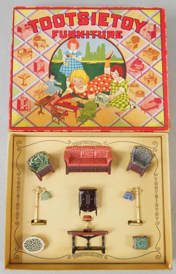 TOOTSIETOY #5 LIVING ROOM FURNITURE (1 of 1)