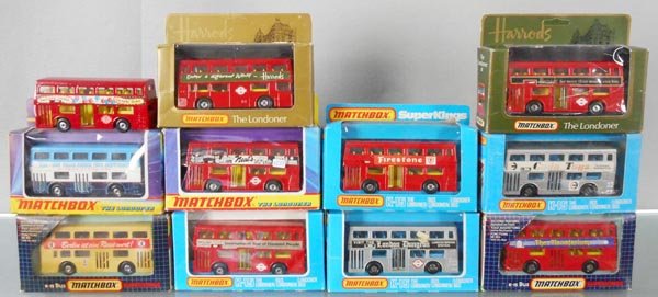 11 MATCHBOX SUPER KINGS K15 BUSES (1 of 1)
