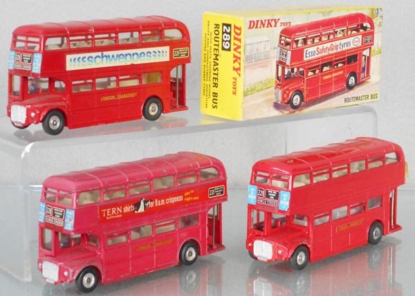 3 DINKY 289 DOUBLEDECKER BUSES (1 of 1)