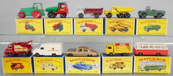 10 MATCHBOX VEHICLES (1 of 1)