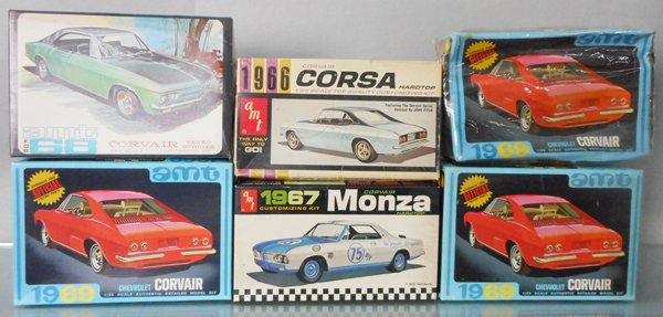 6 AMT CORVAIR MODEL KITS (1 of 1)