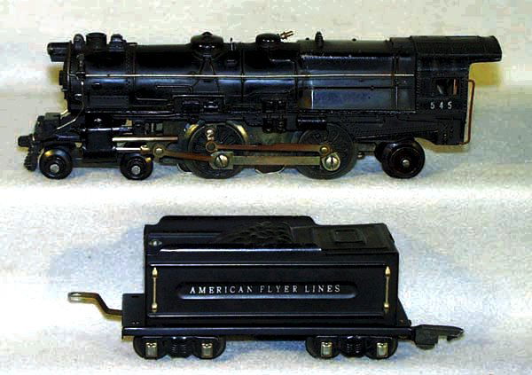 AF 545 LOCO, some oxi on siderods & trim, 421 AFL: AF 545 LOCO, some oxi on siderods & trim, 421 AFL tender, C6-7.