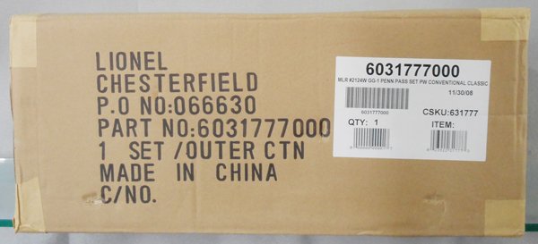 LIONEL 31777 PRR GG1 TRAIN SET (1 of 1)