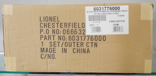 LIONEL 31776 LACKAWANNA FM FREIGHT SET (1 of 1)