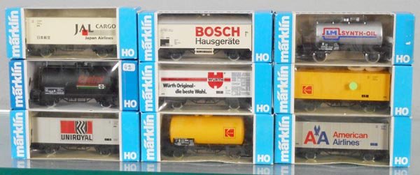 9 MARKLIN FREIGHT CARS (1 of 1)