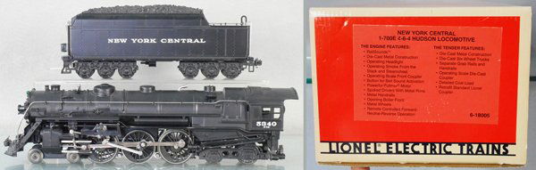 LIONEL 18005 NYC 700E HUDSON LOCO & TENDER (1 of 1)