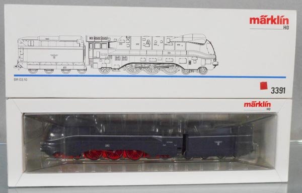 MARKLIN 3391 LOCO & TENDER: HO ga, orig box, C9.
