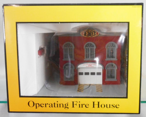 MTH RAIL KING 30-9102 OPERATING FIRE HOUSE (1 of 1)