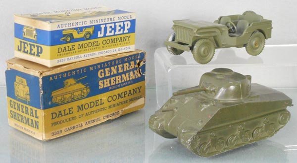 2 DALE MODEL ARMY VEHICLES (1 of 1)