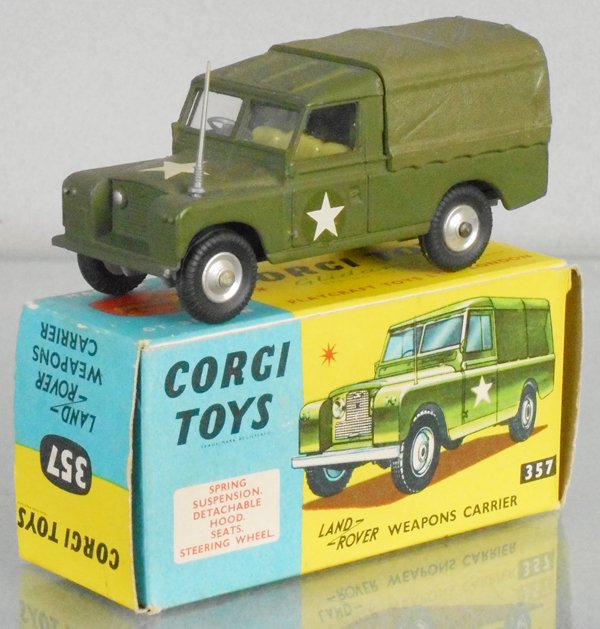 CORGI 357 LAND-ROVER WEAPONS CARRIER: orig box, C10.