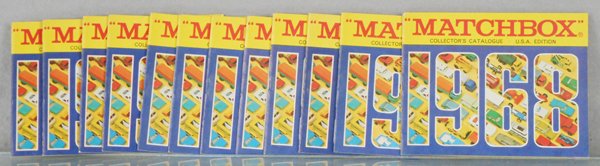 12 MATCHBOX 1968 COLLECTORâ€™S CATALOGS (1 of 1)