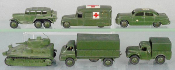 6 DINKY MILITARY VEHICLES (1 of 1)