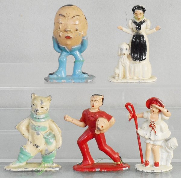 5 TOMMY TOYS NURSERY RHYME FIGURES (1 of 1)