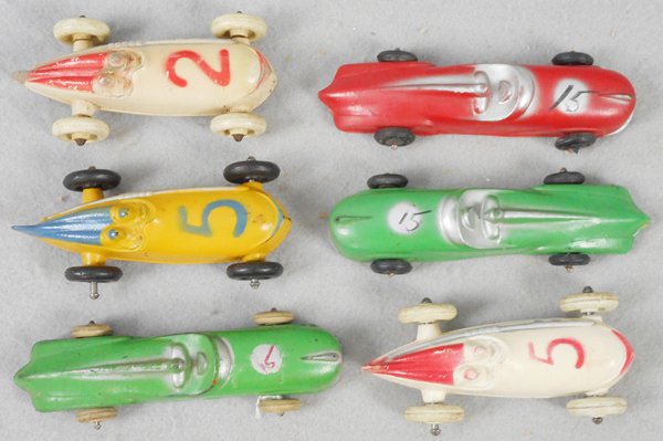 6 RUBBER RACE CARS (1 of 1)