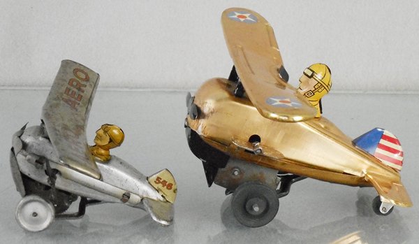 2 MARX TURNOVER AIRPLANES (1 of 1)