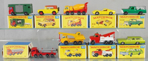 9 MATCHBOX VEHICLES (1 of 1)