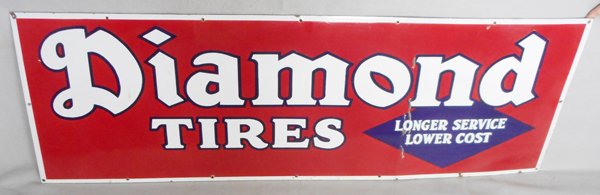 DIAMOND TIRES ADVERTISING SIGN (1 of 1)
