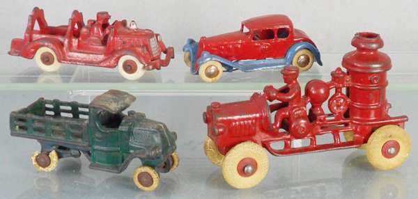 4 CAST IRON VEHICLES (1 of 1)