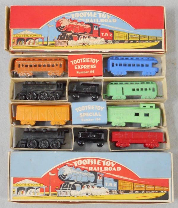 2 TOOTSIETOY RAILROAD SETS (1 of 1)