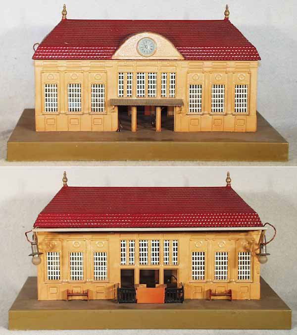 MARKLIN 2034 COUNTRY TRAIN STATION not Bing: handpainted tin, complete, minor alligatoring by clockface, C8. Complete information covering terms, conditions, payment and shipping is listed below. Please read and understand the information before