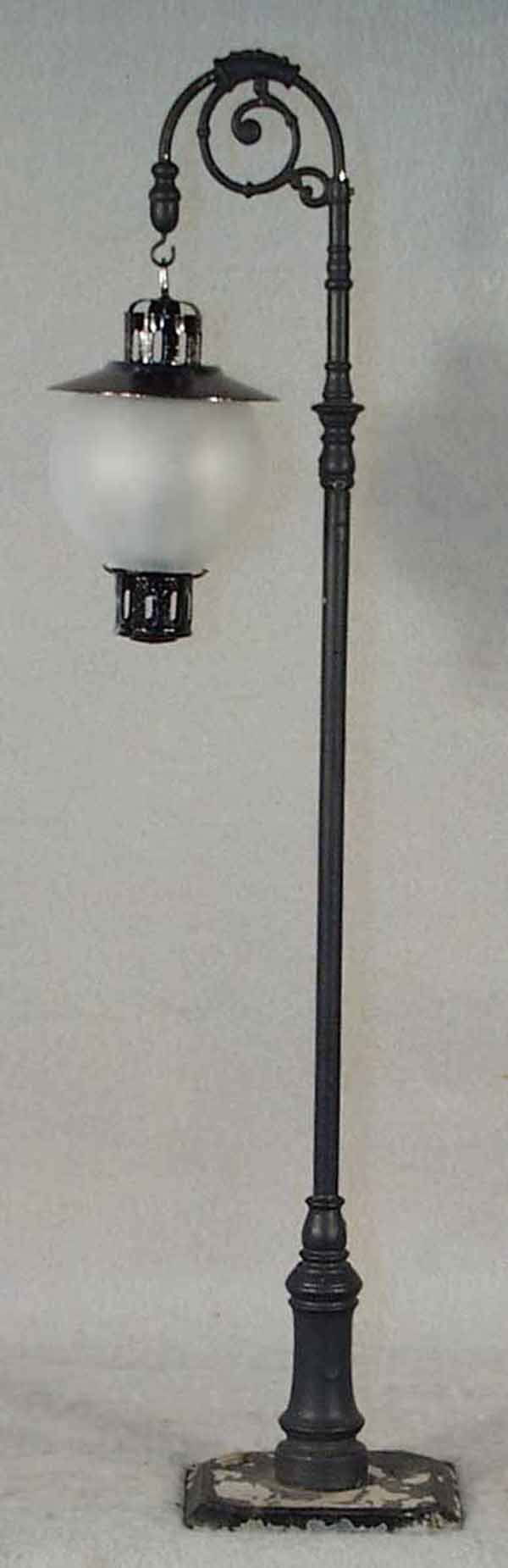BING 6580 STREETLAMP: handpainted tin, base flaking, 16.5" tall, globe replaced, C5-6. Complete information covering terms, conditions, payment and shipping is listed below. Please read and understand the information befor