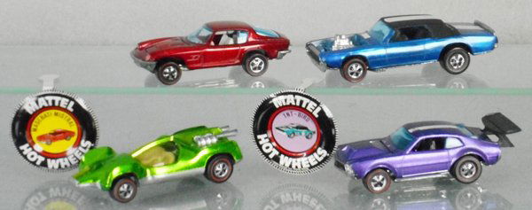 4 HOT WHEELS RED LINES (1 of 1)