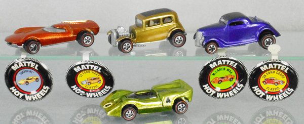 4 HOT WHEELS RED LINES (1 of 1)