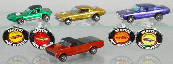 4 HOT WHEELS RED LINES (1 of 1)