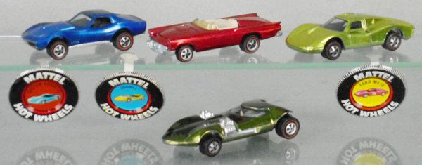 4 HOT WHEELS RED LINES (1 of 1)