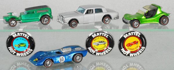 4 HOT WHEELS RED LINES (1 of 1)