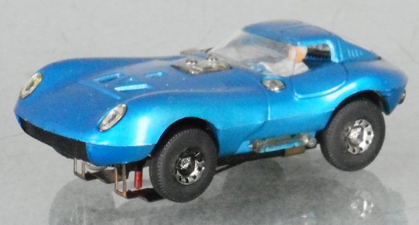 TYCO CHEETAH SLOT CAR: TYCO CHEETAH SLOT CAR blue, used, C9.
