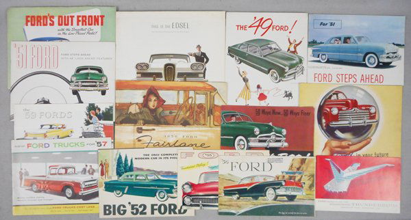 19 FORD AUTO BROCHURES (1 of 1)