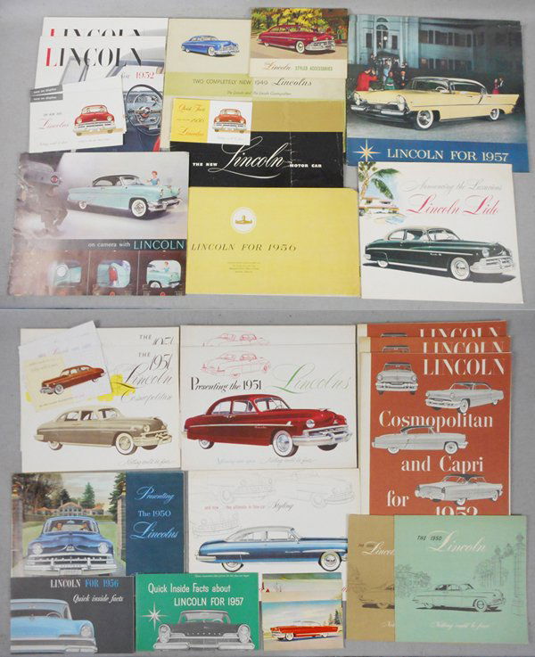 23 LINCOLN AUTO BROCHURES (1 of 1)