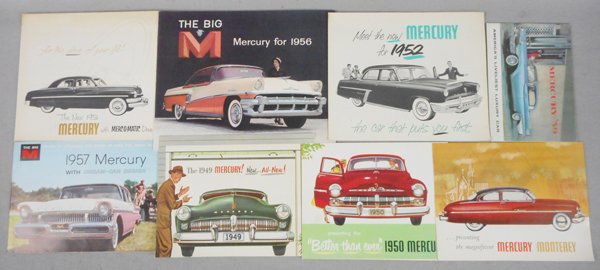8 MERCURY AUTO BROCHURES (1 of 1)