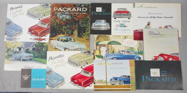 13 PACKARD AUTO BROCHURES (1 of 1)