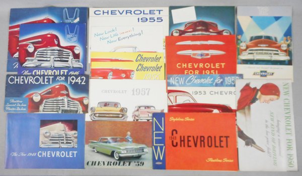 20 CHEVROLET AUTO BROCHURES (1 of 1)