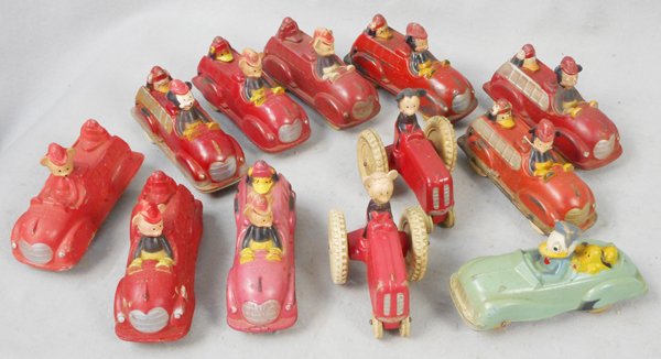 12 DISNEY SUN RUBBER VEHICLES (1 of 1)