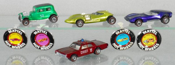 4 HOT WHEELS RED LINES (1 of 1)