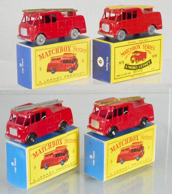 4 MATCHBOX MERRYWEATHER MARQUIS FIRE ENGINES (1 of 1)