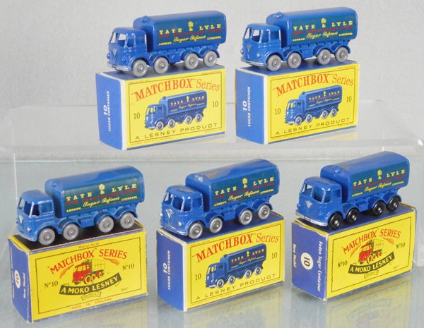 5 MATCHBOX TATE & LYLE TRUCKS (1 of 2)
