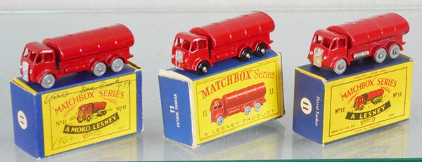 3 MATCHBOX ROAD TANKERS (1 of 2)