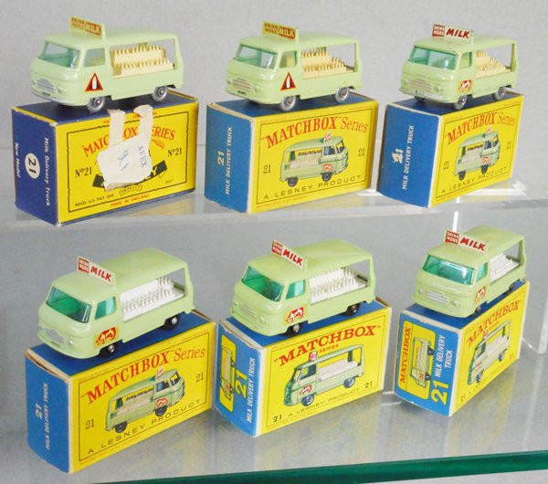 6 MATCHBOX COMMER MILK FLOATS (1 of 1)