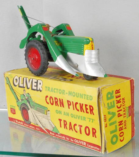 Slik Toy 9839 Oliver 77 Corn Picker Tractor