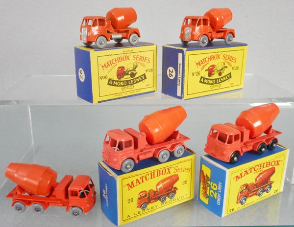 5 MATCHBOX CONCRETE TRUCKS (1 of 1)