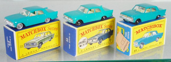 3 MATCHBOX FORD ZEPHYR 6 MKIII’s (1 of 1)