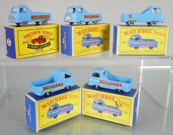 5 MATCHBOX MORRIS J2 PICK UPS (1 of 1)