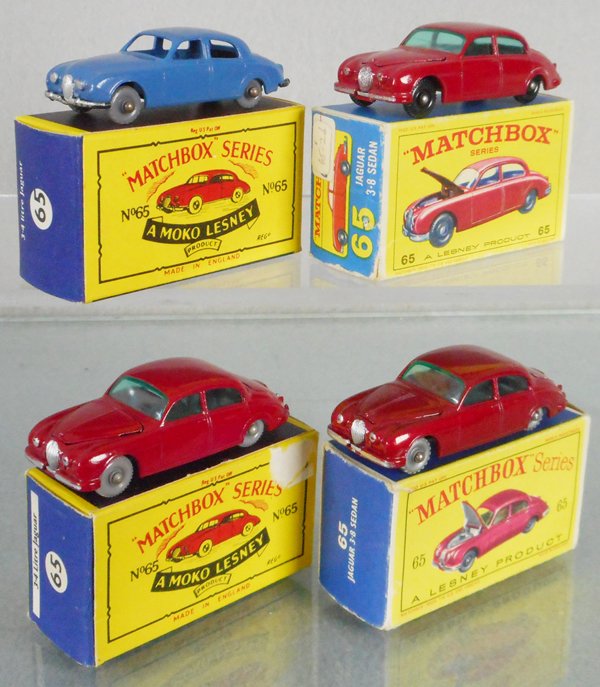 4 MATCHBOX JAGUAR 3.4 LITRE SALOONS (1 of 1)