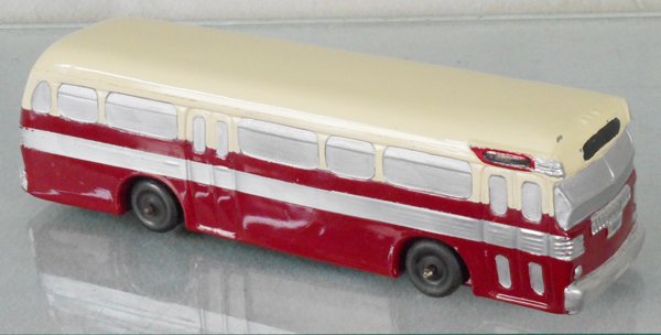 ADVANCE PRODUCTS BUS: slush die cast, 9 1/4 in long, restored, C9.